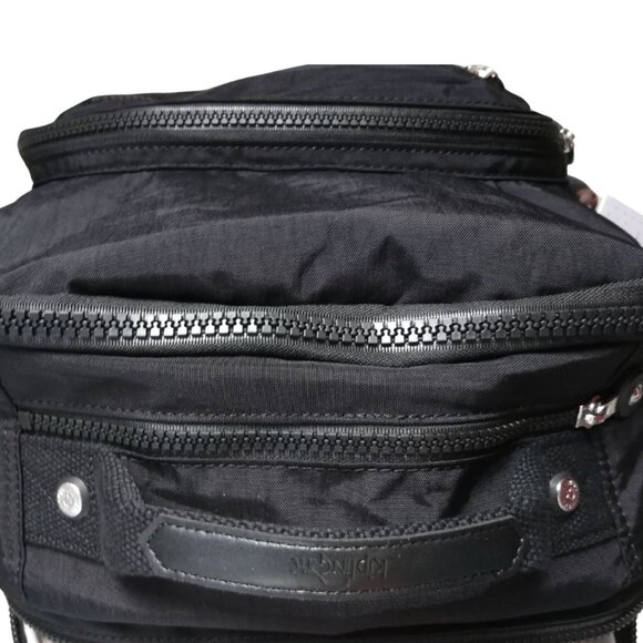 Vintage brand new Extra Large 47cm xl 17" Laptop Kipling Seoul Backpack black - Picture 5 of 12